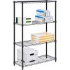 Honey-Can-Do 14" x 36" x 54" 4 Tier Organizing Shelf Black: Wire Shelving Storage, Steel Utility Shelves, 350 lb Capacity - 2 of 4
