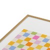 Iveta Abolina Eclectic Checker Check Cream Metal Framed Art Print - Deny Designs - 3 of 4