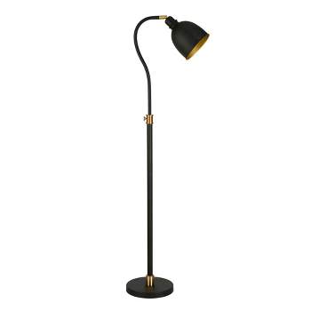 Hampton & Thyme Adjustable Arc Floor Lamp with Metal Shade 