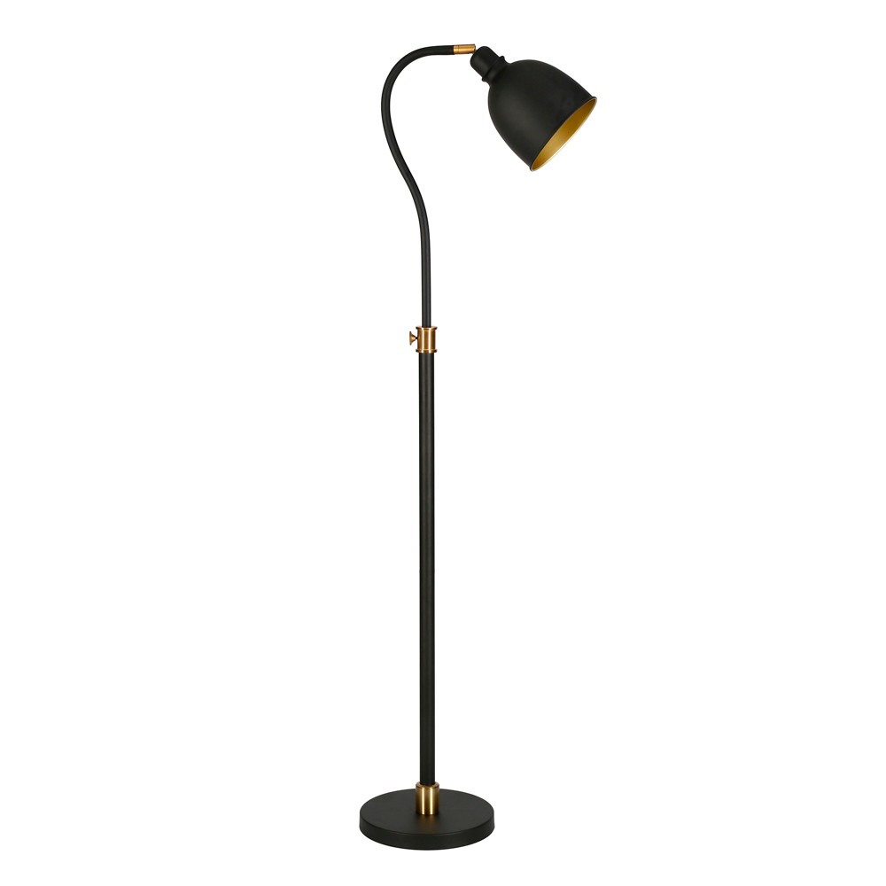 Photos - Floodlight / Street Light Hampton & Thyme Adjustable Arc Floor Lamp: Swivel Dome, Bedroom & Living R