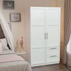 NicBex Armoire Wardrobe Closet Storage Cabinet with Double Doors & Shelves for Bedroom - 4 of 4