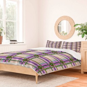 Deny Designs Marta Barragan Camarasa Colorful Stripes Fusion King Duvet and Sham Set (2-3pc Set) - 1 of 4