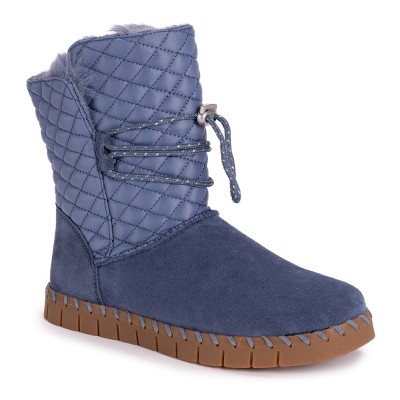 light blue winter boots
