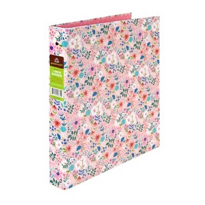 1" Ring Binder Ditsy Floral Pink - greenroom - 1 of 3