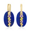 Ross-Simons Lapis and 2.10 ct. t.w. Multi-Gemstone Jewelry Set: Interchangeable Drop Earrings in 18kt Gold Over Sterling - 3 of 4