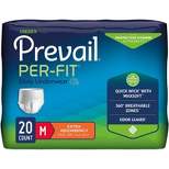 Prevail Per-Fit Unisex Adult Incontinence Underwear, Pull On with Tear Away Seams, Extra Absorbency
