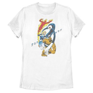 Womens Marvel: Fantastic Four Superpowers T Shirt - 1 of 4