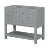 36 Inch Bathroom Vanity, Bathroom Cabinet With 4 Drawers, 2 Soft Closing Doors, Solid Wood Frame - 2 of 4