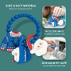 Silicone Christmas Teether Ring Toy for Baby, BPA Free Soothing Teething Relief Toy for Infant & Toddlers 0-18 Months, Perfect Christmas Gift for Baby - 4 of 4