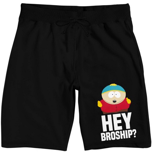 South Park Hey Broship Men's Black Sleep Pajama Shorts - image 1 of 4