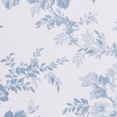 Vanessa Blue Floral Cotton Twin Flannel Sheet Set