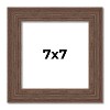 PosterPalooza | 7x7 Wide Barnwood Picture Frame, UV Acrylic, 6 Finishes - Grey, Brown, White, and Black - 2 of 4