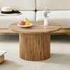 HDZNVF Modern Circular Coffee Table With A Diameter Of 27.5 Inches - 3 of 4