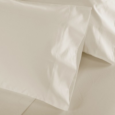 King Size Gray Cotton Sateen Pillowcase Set