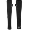 BLISSFUL STEP Women's Pointed Toe Stiletto Heel Rhinestone Flower Over the Knee High Boots - 2 of 4