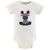 The Peanutshell Baby Boy or Girl Short Sleeve Bodysuits, 5-Pack, Woodland Moose, Newborn to 24 Months - 4 of 4