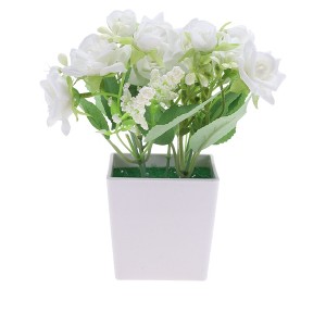 Unique Bargains Artificial Plants Spring Flower Plastic 2.95"x2.95"x7.87" 1 Pc - 1 of 4