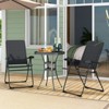 Tangkula 2PCS Patio Folding Chairs Back Adjustable Reclining Padded Garden Furniture - 3 of 4