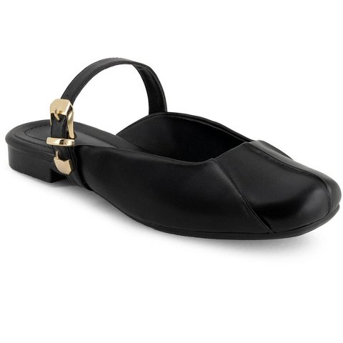 Женские сабо Andrea Women's Mules Ballet Flats 90835 BLACK 5
