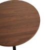 GlasFlength Dining Tables Modern Round Pedestal Table with Mid Century Design for Kitchens and Dining Areas, Brown, 31.5"*31.5"*28.74" - 4 of 4