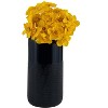 Modern Decorative Vase - Textured Ceramic Flower Holder - Stylish Home & Office Accent for Living Room & Bedroom - 2 of 4