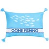 The Lakeside Collection Gone to the Lake Embroidered Accent Pillows - Gone Fishing - 2 of 4