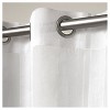 Set of 2 Apollo Sheer Window Curtain Panels White - Exclusive Home - image 3 of 3