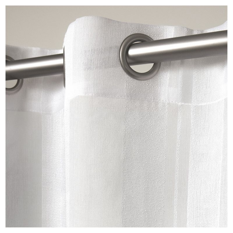 Set of 2 Apollo Sheer Window Curtain Panels White - Exclusive Home, 4 of 6