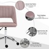 TiramisuBest Pink Modern Mid Back Office Chair, Hollow Back, Adjustable Height, 360¡ã Swivel (264lbs, Assembly Required) - 3 of 4