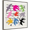 Amanti Art Dawn Bird Chorus by Jenny Frean Canvas Wall Art Print Framed 22 x 22-in. - 3 of 4