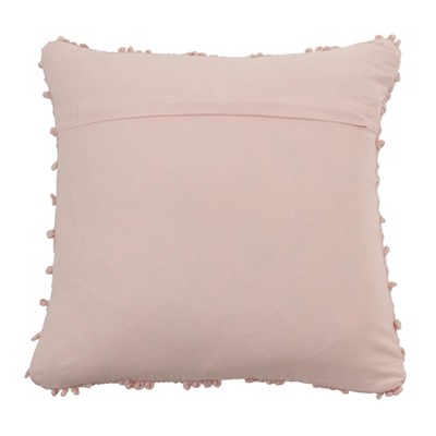 Rose Nubby Design Down-Filled Square Throw Pillow Set