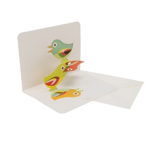 Unique Bargains Greeting Card Assorted Color 6.1"x4.5"x0.4" 1 Pc - 1 of 4