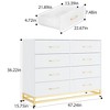 Modern Dresser for Bedroom with 8 Drawer, TV Stand Dressers Chest of Drawers for Living Room Hallway Entryway - 2 of 4