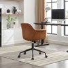 NicBex Home Office Chair with Adjustable Height Modern PU Leather Computer Chair with Fixed Arms and Back Support for Office, Study, Bedroom - 2 of 4