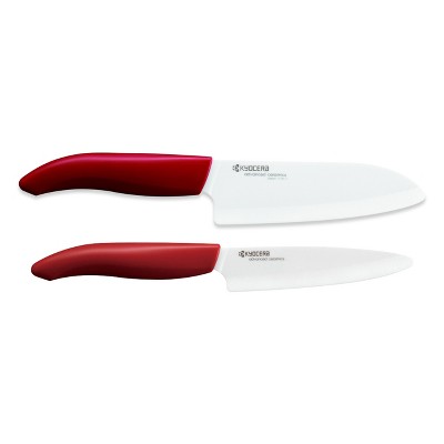 Kyocera Red Ceramic 2 Piece Cutlery Set