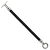 Chisel Stainless Steel Polished Black Braided Leather Toggle 8.5" Bracelet - 4 of 4