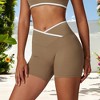 Anna-Kaci Active Women's High Waist Cross Band Athletic Shorts for Yoga and Training - 4 of 4