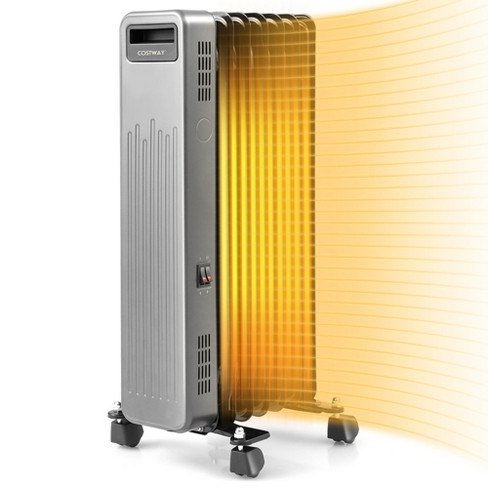 als Opknappen chocola Costway 1500w Oil-filled Radiator Heater Portable Electric Space Heater 3  Heat Settings : Target