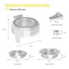 ROVSUN 6QT Roll Top Chafing Dishes for Buffet，Round Stainless Steel Chafers with Glass Lid & Serving Tong for Party - 2 of 4