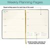 2026 Textured Cover Weekly Monthly Planner, 8"x10": 14 Months (Nov 2025-Dec 2026) / 2026 Calendar / 2026  Organizer (Black) - 2 of 4