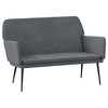 vidaXL Bench Dark Gray 42.5 in.x31.1 in.x31.1 in. Velvet - 2 of 4