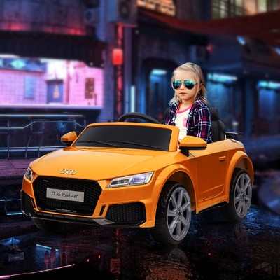 Yellow 6V Audi TT RS Roadster Kids Electric Ride-On Car