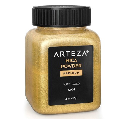 Arteza Mica Powder 57g, Single Color, Pure Gold  - A704 (ARTZ-3500)