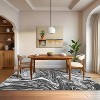 Washable Abstract Runner Rug, Non-Slip Stain-Resistant Carpet for Hallway Kitchen Bedroom Entryway Bathroom - 3 of 4