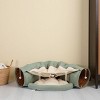 SEVOBAL Cat Tunnel Bed Combo with Teasing Ball Indoor Tunnel Tubes Toy Zipper Connection Removable Washable Mat and Scratching Ball Non-Skid Floor Mat - 2 of 4