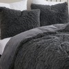 Plush Shaggy Comforter & Pilowsham Set Ultra Soft Luxurious Faux Fur Decorative Fluffy Crystal Velvet Bedding by Sweet Home Collection® - 2 of 3