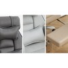 Swivel Ergonomic Office Chair with Footrest, 155° Reclining High Back Boss Chair with Lumbar Support & Technology Leather - 2 of 4