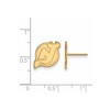 Black Bow Jewelry 10k Yellow Gold New Jersey Devils NHL Stud Earrings - 2 of 3