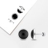 EVERLY JEWELRY |Sterling Silver 1/5 CT TW Diamond Lattice Cufflinks - 4 of 4