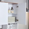 Bella Depot Farmhouse Kitchen Buffet Cabinet with Coffee Bar Wine Cabinet - 4 of 4